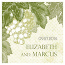 A Wine Romance Square Tag Berry (Pack of 1)-Wedding Favor Stationery-Chocolate Brown-JadeMoghul Inc.