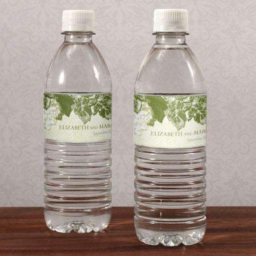 A Wine Romance Water Bottle Label Berry (Pack of 1)-Wedding Ceremony Stationery-Berry-JadeMoghul Inc.
