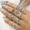 13 Piece Hamsa Hand Midi Ring Set