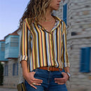 Aachoae Women Blouses 2020 Fashion Long Sleeve Turn Down Collar Office Shirt Blouse Shirt Casual Tops Plus Size Blusas Femininas JadeMoghul Inc. 