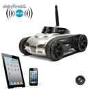 Abbyfrank RC Mini Tank Car IOS Phone Remote Control 777-270 Wifi Spy Tanks Shoot Robot With 0.3MP Camera Toys For Children Adult-White-JadeMoghul Inc.