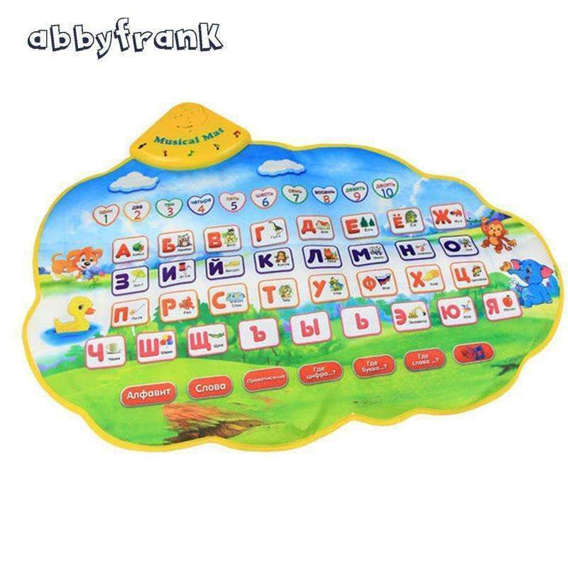 Abbyfrank Russian Vocal Toy Electronic Posters Alphabet Baby Musical Animal Sound Learning Educational Toy for Children--JadeMoghul Inc.