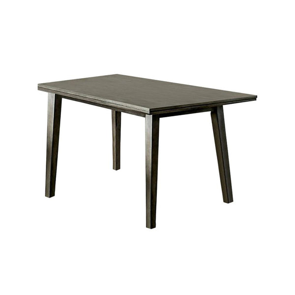 Abelone Rectangular Gray Dining Table-Dining Tables-Gray-Wood-JadeMoghul Inc.