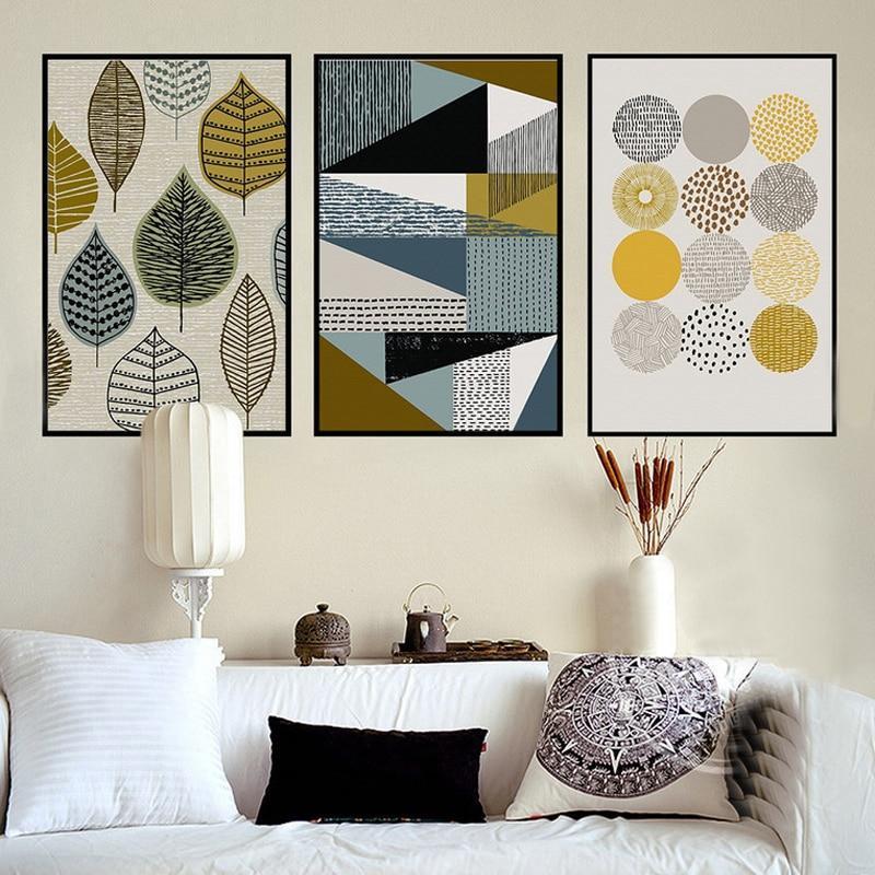 Abstract Geometric Canvas Paintings Nordic Scandinavian Posters Prints Wall Art Oil Pictures for Living Room Home Decor Unframed-10x15cm no frame-1-JadeMoghul Inc.