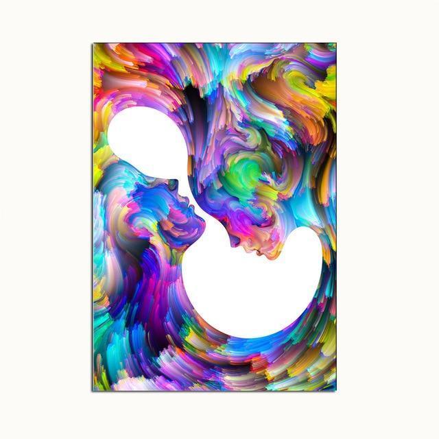 Abstract Posters And Prints Wall Art Canvas Painting Wall Pictures For Living Room color Decoration No Frame painting-20x25cm No frame-White-JadeMoghul Inc.