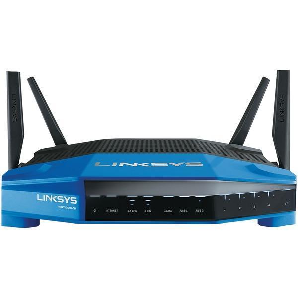 AC3200 Dual-Band Smart Wi-Fi(R) Router with Gigabit, USB 3.0 & eSATA-Routers-JadeMoghul Inc.