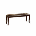 Woodside II Transitional Bench, Espresso