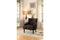 Accent Chair With Nail Head Detail In Brown-Armchairs and Accent Chairs-Brown-Wood and Fabric-JadeMoghul Inc.