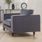 Accent Chairs Velvet Upholstered Chair With Tapered Legs, Gray Benzara