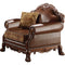 Wooden Chair with 1 Pillow , Cherry Brown