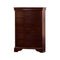 Accent Chests and Cabinets Pine Wood, Plywood & Birch Veneer Chest, Cherry Benzara