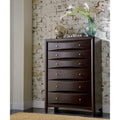 Accent Chests and Cabinets Sophisticated Contemporary Style Chest With 6 Storage Drawers, Brown Benzara