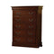 Accent Chests and Cabinets Spacious Traditional Style Wooden Chest, Brown Cherry Benzara