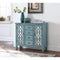 Traditional Wooden  Accent Cabinet,  Blue