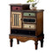 Accent Chests and Cabinets Vintage Style Accent Chest With 5 Drawers, Walnut Brown Benzara