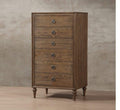 Accent Chests and Cabinets Voluminous Wooden Chest, Oak Brown Benzara