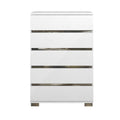 Wooden Chest With 5 Drawers White