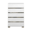 Wooden Chest With 5 Drawers White