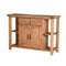 Wooden Server In Quaint Style With Storage, Brown