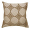 Accent Pillows RIYA Contemporary Big Pillow With patterned fabric, Beige Finish, Set of 2 Benzara
