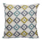 Woven Design Fabric Accent Pillow in Diamond Pattern, Multicolor