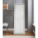 Accent Standing Mirror with Round Crystal Inserts-Mirrors-Clear-Glass-JadeMoghul Inc.