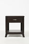 Transitional Style Wooden End Table With Drawer & Shelf, Birch Brown