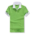 Accept custom diy logo New 2016 Polo Shirt For Men Designer Polos Men Cotton Men loose Short Sleeve Jerseys polo shirts t-Green and white-S-JadeMoghul Inc.