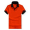 Accept custom diy logo New 2016 Polo Shirt For Men Designer Polos Men Cotton Men loose Short Sleeve Jerseys polo shirts t-Orange and black-S-JadeMoghul Inc.