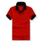 Accept custom diy logo New 2016 Polo Shirt For Men Designer Polos Men Cotton Men loose Short Sleeve Jerseys polo shirts t-red and black-S-JadeMoghul Inc.