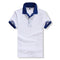 Accept custom diy logo New 2016 Polo Shirt For Men Designer Polos Men Cotton Men loose Short Sleeve Jerseys polo shirts t-white and blue-S-JadeMoghul Inc.