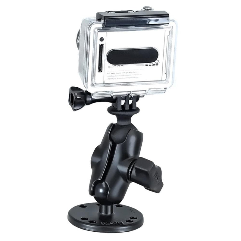 Accessories RAM Mount GoPro Hero Short Arm Flat Surface Mount [RAM-B-138-A-GOP1U] RAM Mounting Systems