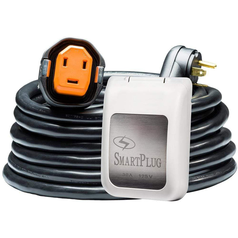 Accessories SmartPlug RV Kit 30 Amp 30 Dual Configuration Cordset - Black (SPX X Park Power)  Non Metallic Inlet - White [R30303BM30PW] SmartPlug