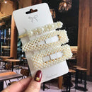 Acrylic Barrettes Headwear Pearl Hair Clip Sets For Women Fashion Geometric Hairpins Hair Accessories Headdress Girl Bobby Clip AExp