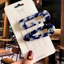 Acrylic Barrettes Headwear Pearl Hair Clip Sets For Women Fashion Geometric Hairpins Hair Accessories Headdress Girl Bobby Clip AExp