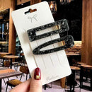 Acrylic Barrettes Headwear Pearl Hair Clip Sets For Women Fashion Geometric Hairpins Hair Accessories Headdress Girl Bobby Clip AExp