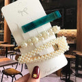 Acrylic Barrettes Headwear Pearl Hair Clip Sets For Women Fashion Geometric Hairpins Hair Accessories Headdress Girl Bobby Clip AExp