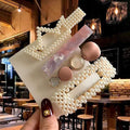 Acrylic Barrettes Headwear Pearl Hair Clip Sets For Women Fashion Geometric Hairpins Hair Accessories Headdress Girl Bobby Clip AExp