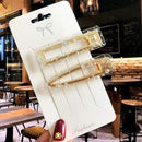 Acrylic Barrettes Headwear Pearl Hair Clip Sets For Women Fashion Geometric Hairpins Hair Accessories Headdress Girl Bobby Clip AExp