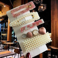 Acrylic Barrettes Headwear Pearl Hair Clip Sets For Women Fashion Geometric Hairpins Hair Accessories Headdress Girl Bobby Clip AExp