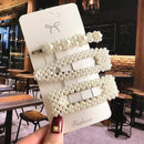 Acrylic Barrettes Headwear Pearl Hair Clip Sets For Women Fashion Geometric Hairpins Hair Accessories Headdress Girl Bobby Clip AExp