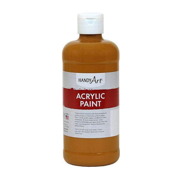 ACRYLIC PAINT 16 OZ RAW SIENNA-Arts & Crafts-JadeMoghul Inc.