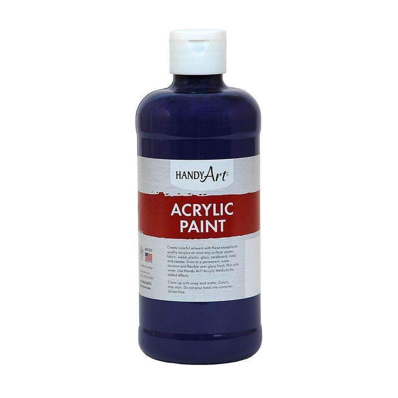 ACRYLIC PAINT 16 OZ VIOLET-Arts & Crafts-JadeMoghul Inc.