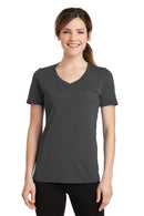 Activewear Port & Company Ladies Performance Blend V-Neck Tee. LPC381V Port & Company