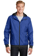 Activewear Sport-Tek Embossed Hooded Wind Jacket. JST53 Sport-Tek