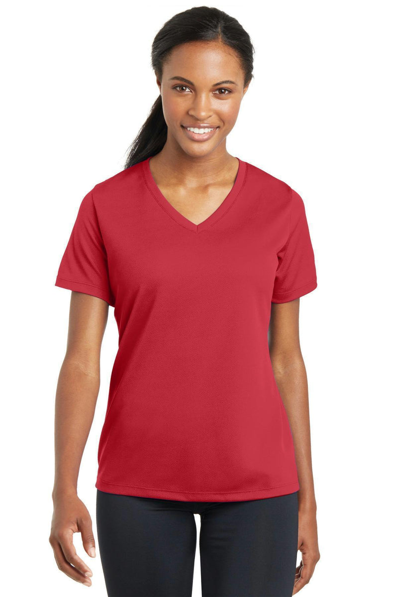 Activewear Sport-Tek Ladies PosiCharge RacerMesh V-Neck Tee. LST340 Sport-Tek