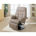 Additional Comfort Glider Chair, Beige-Recliner Chairs-Beige-VINYL-JadeMoghul Inc.