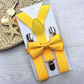Adjustable and Elasticated 13 Colors Kids Suspenders With Bowtie Bow Tie Set Matching Ties Outfits Hot Suspender For Girl Boys-6-JadeMoghul Inc.