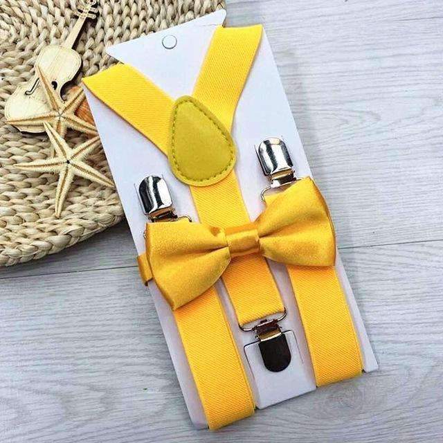 Adjustable and Elasticated 13 Colors Kids Suspenders With Bowtie Bow Tie Set Matching Ties Outfits Hot Suspender For Girl Boys-6-JadeMoghul Inc.