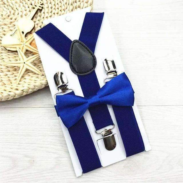 Adjustable and Elasticated 13 Colors Kids Suspenders With Bowtie Bow Tie Set Matching Ties Outfits Hot Suspender For Girl Boys-9-JadeMoghul Inc.